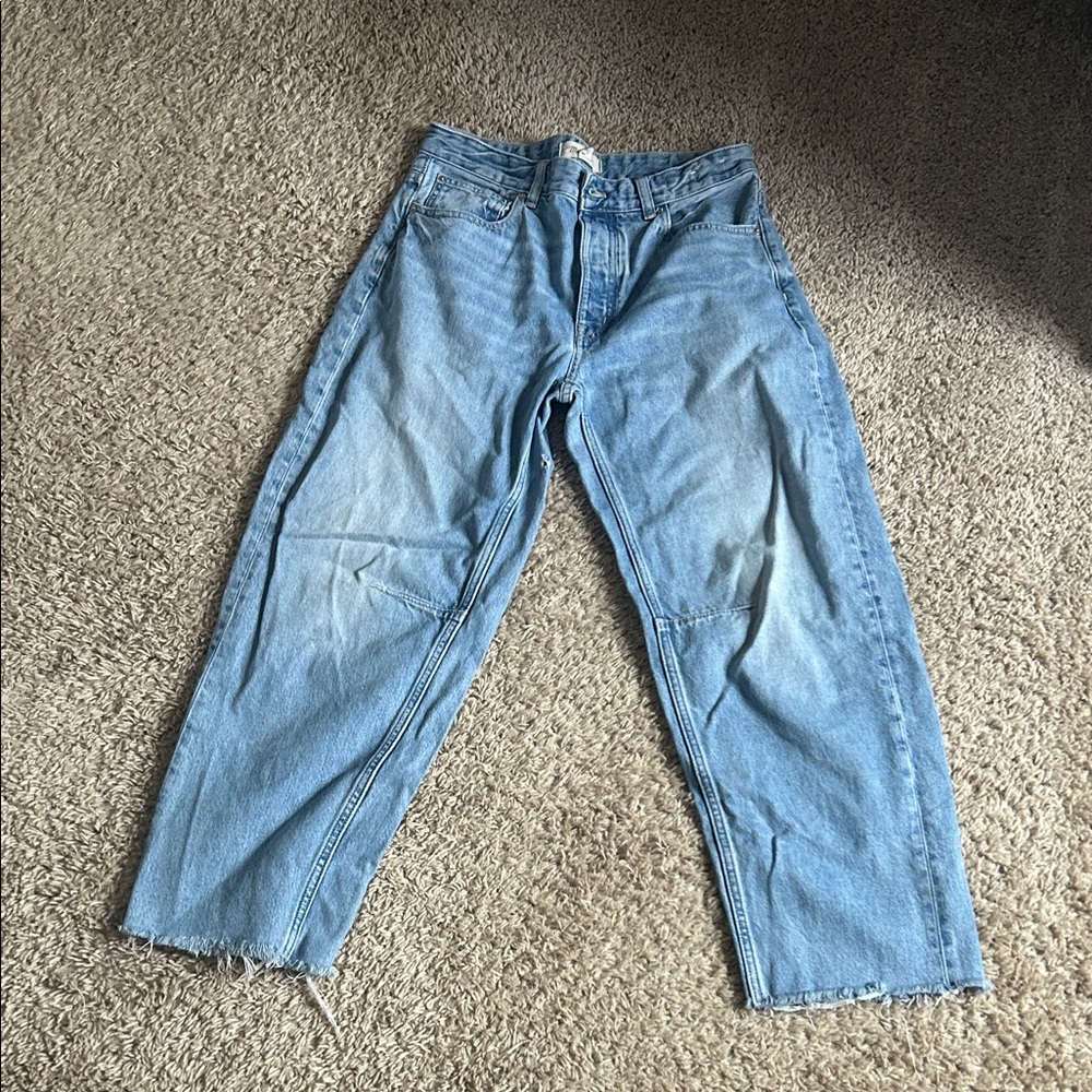Madewell Darter Barrel Jeans